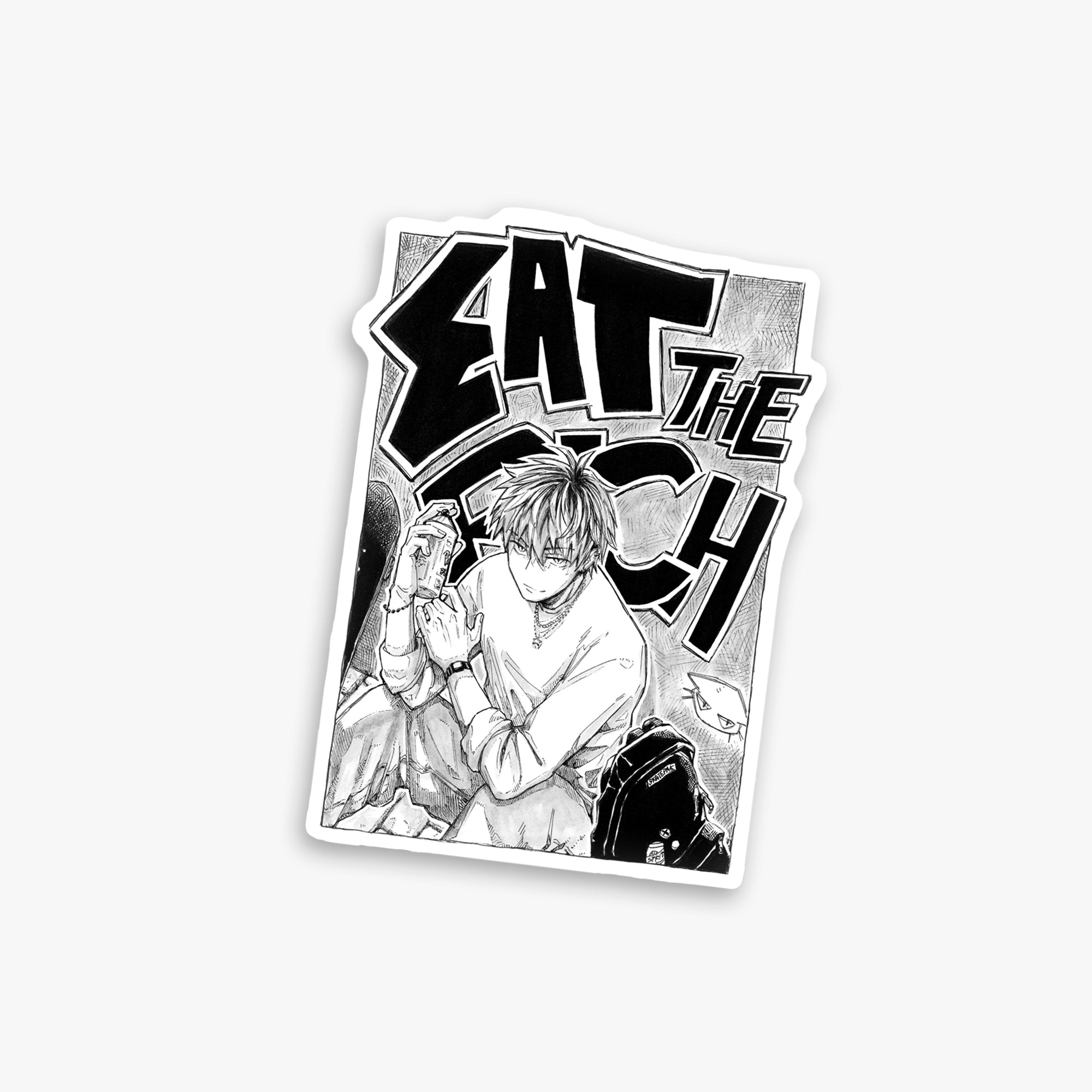 Sticker "eat the rich"