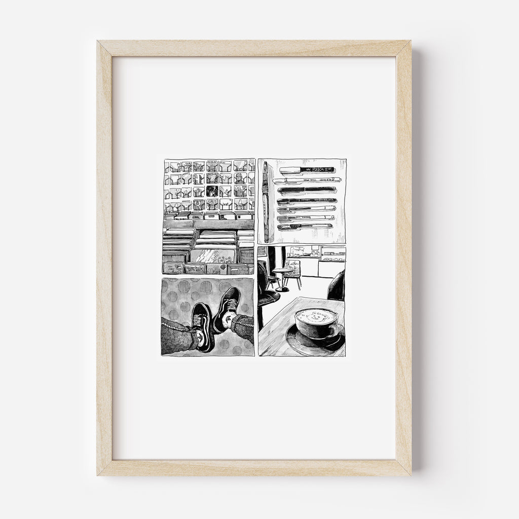 Fine Art Print "cds + cappuchino"