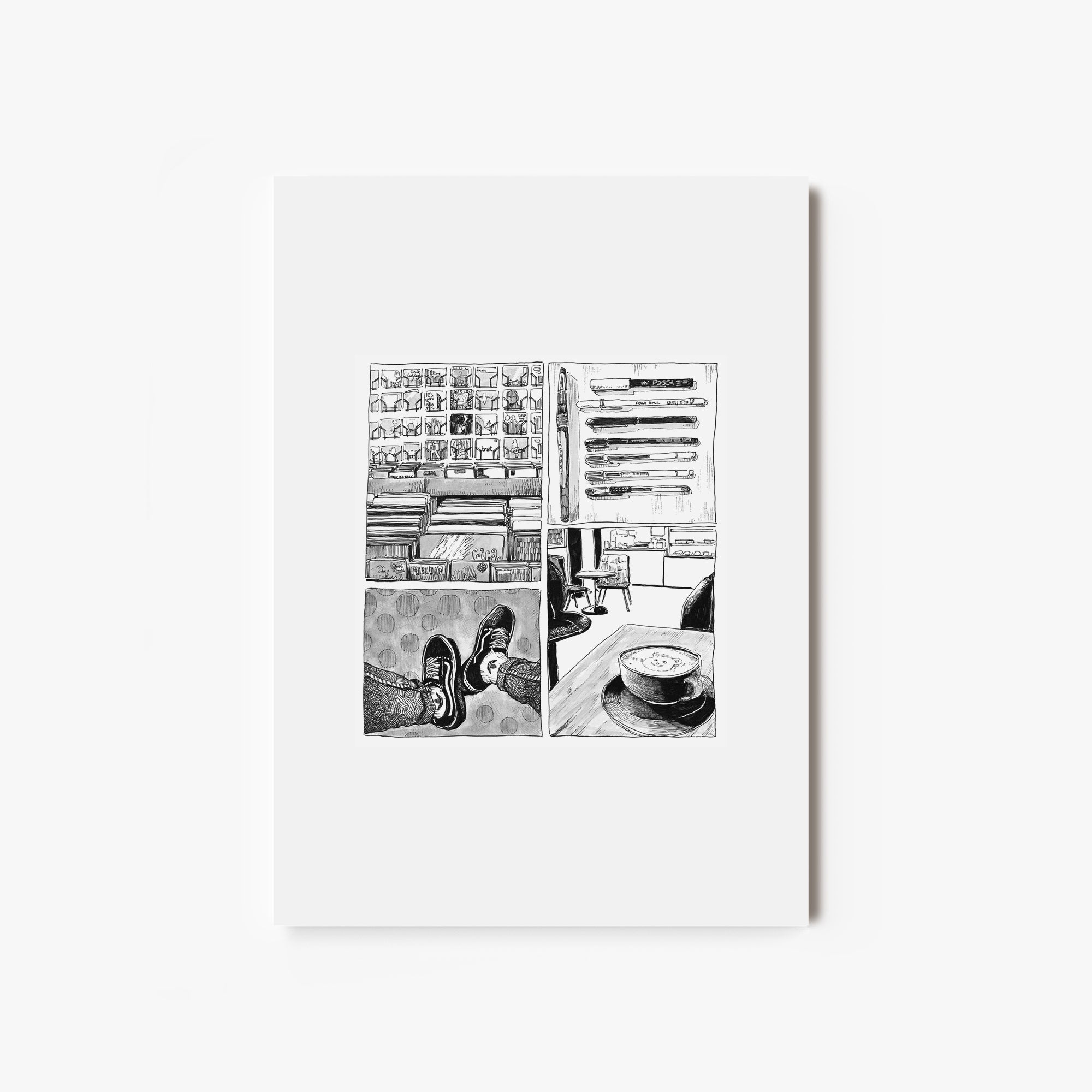 Fine Art Print "cds + cappuchino"