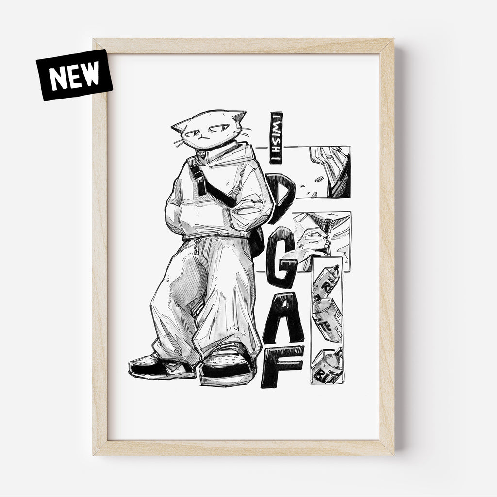Fine Art Print "fuko - idgaf"