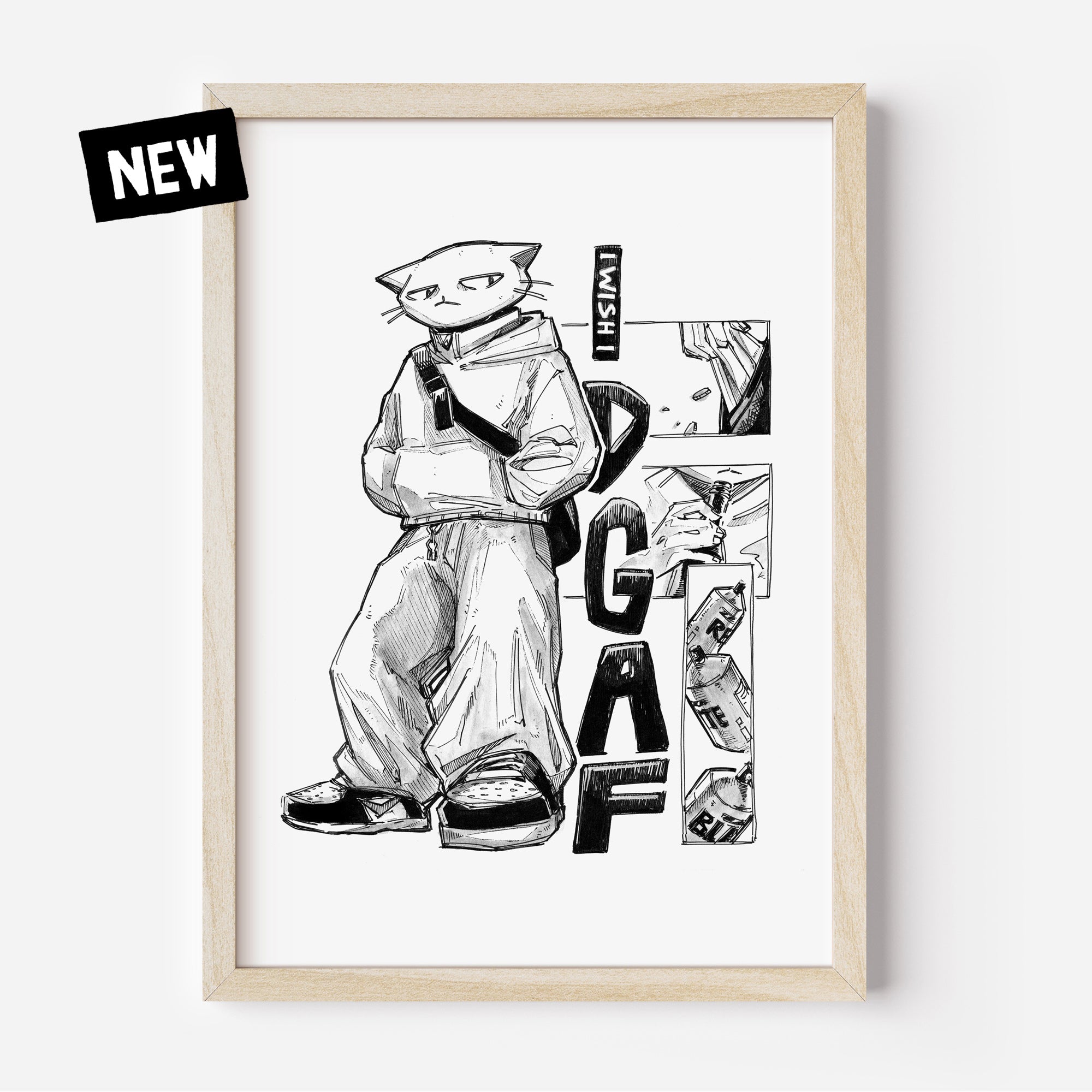 Fine Art Print "fuko - idgaf"