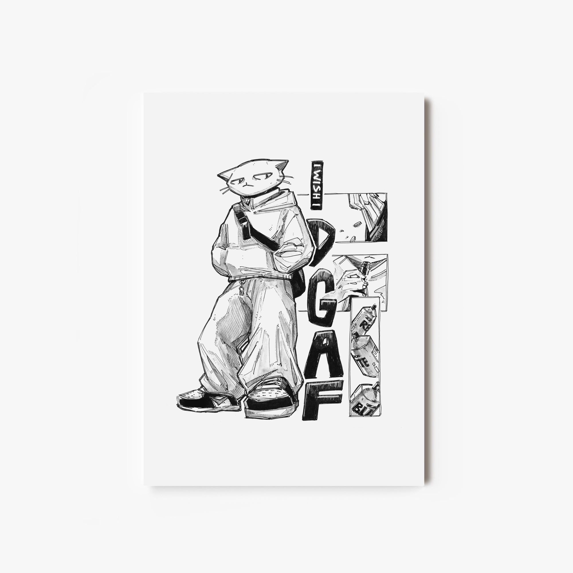 Fine Art Print "fuko - idgaf"