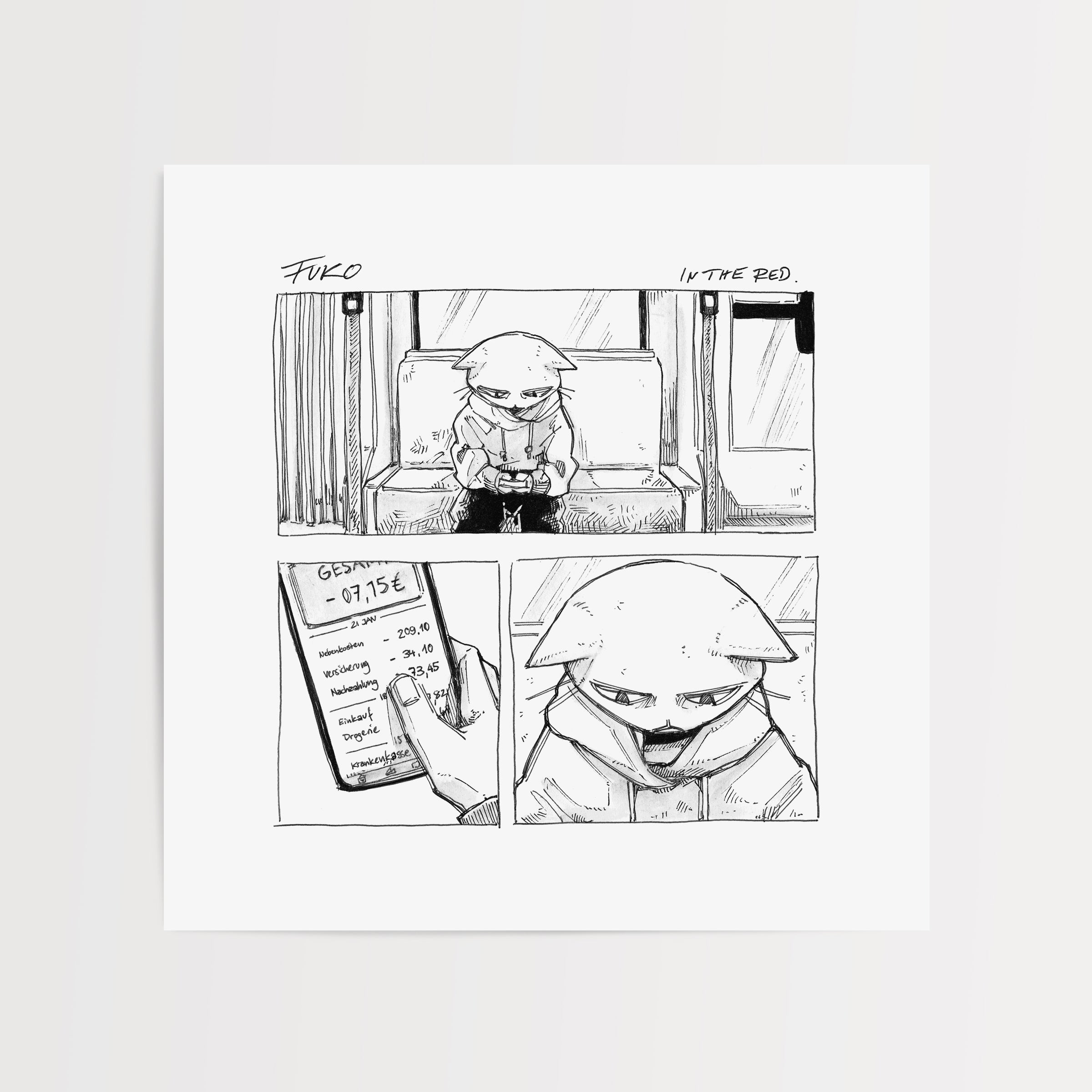 Fine Art Print "fuko - in the red"