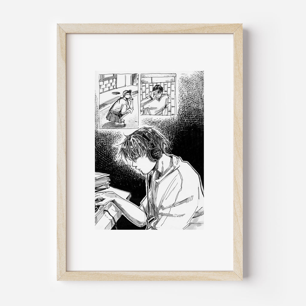 Fine Art Print "melancholic boy"