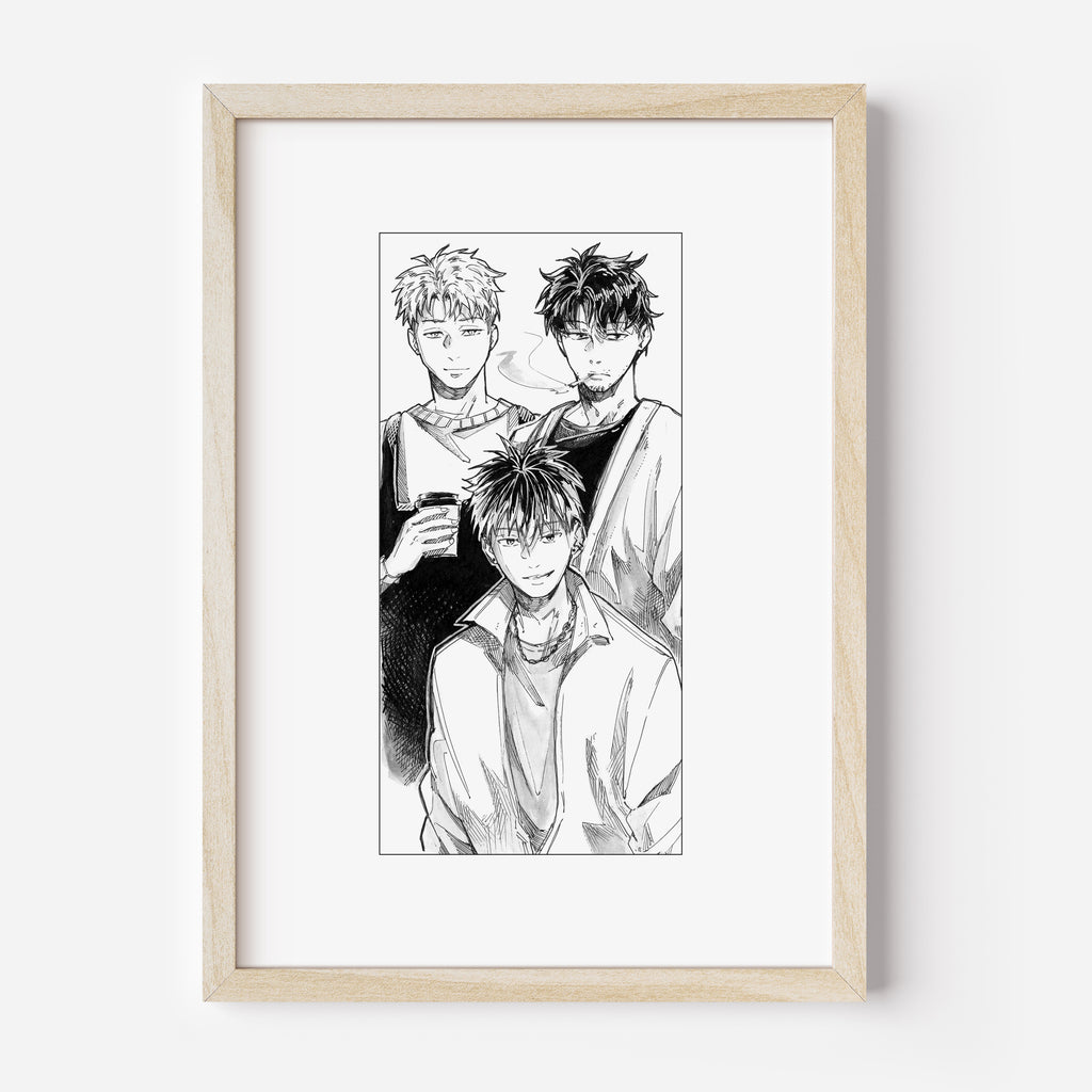 Fine Art Print "oc trio - naoki, kei, shou"