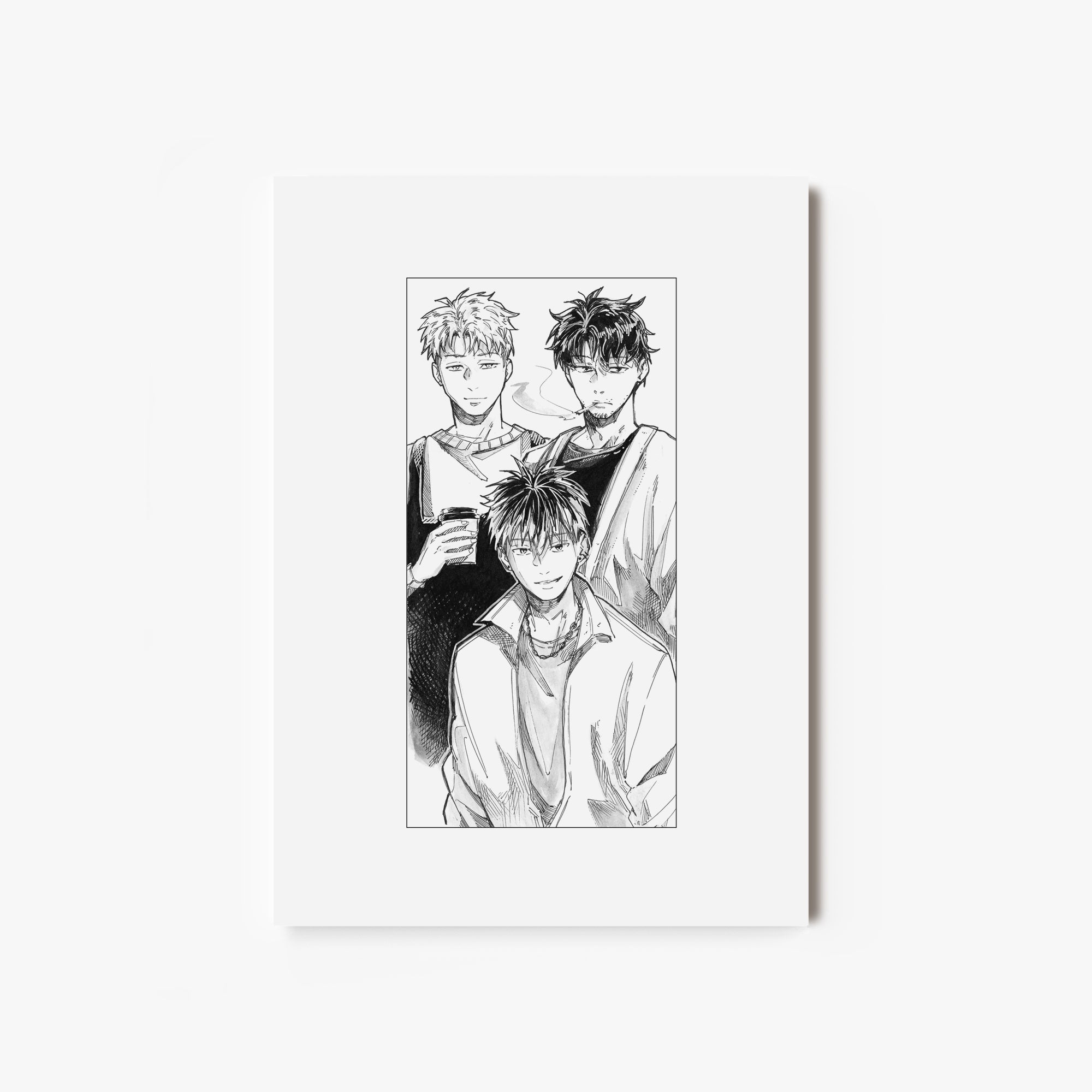 Fine Art Print "oc trio - naoki, kei, shou"