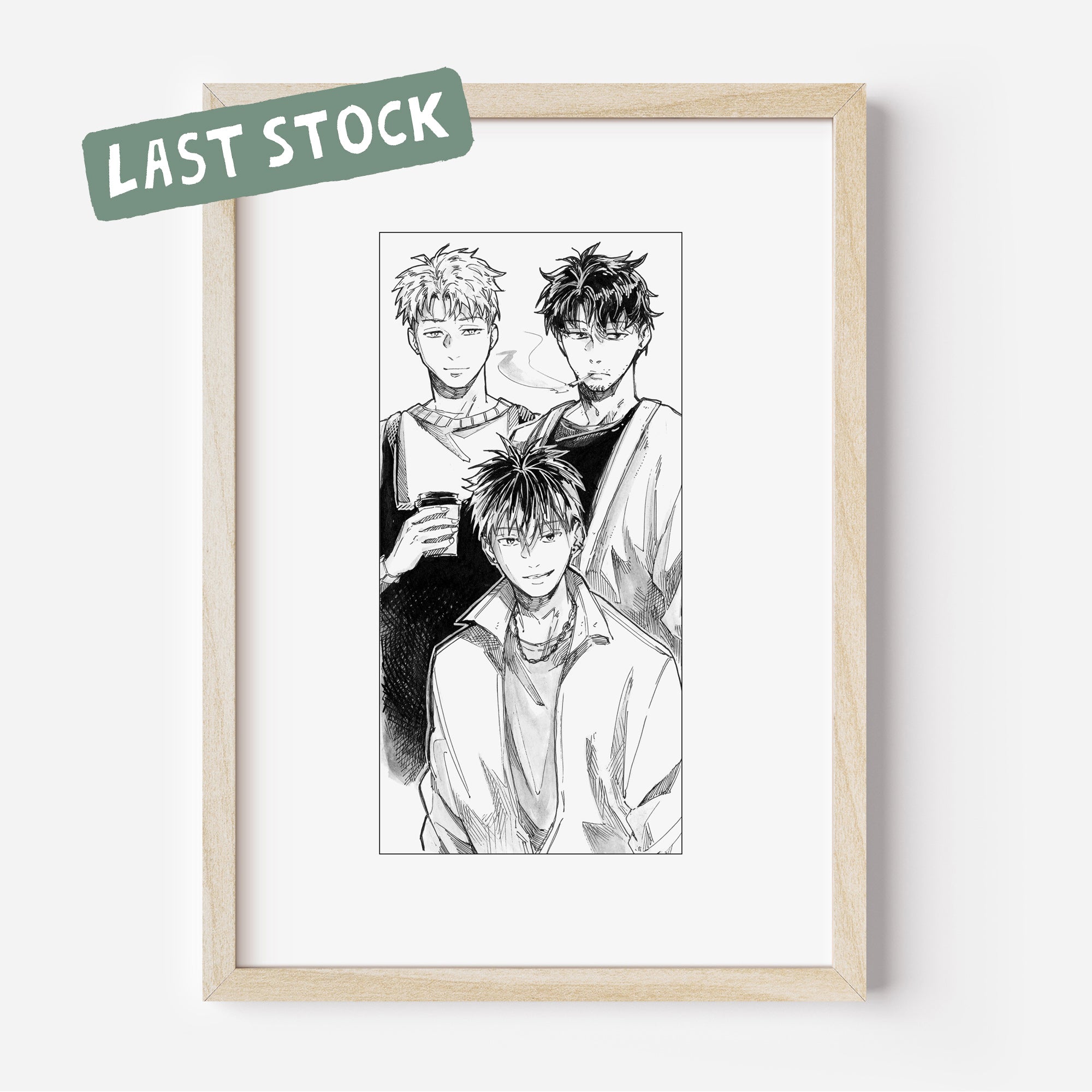 Fine Art Print "oc trio - naoki, kei, shou"