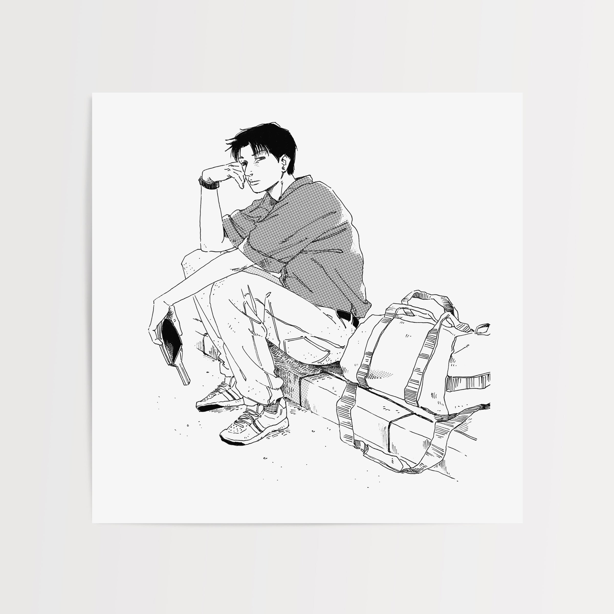 Fine Art Print "ping pong player"