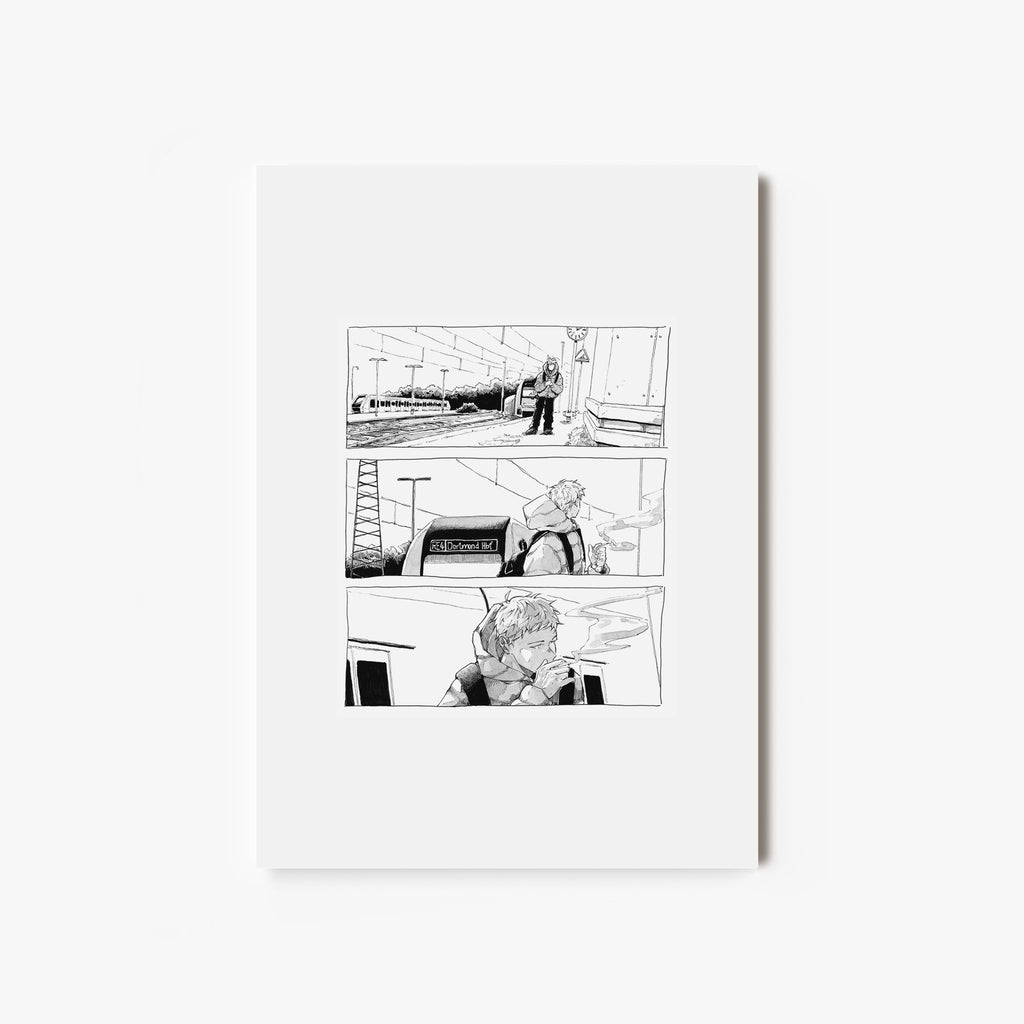 Fine Art Print "train station smoke"