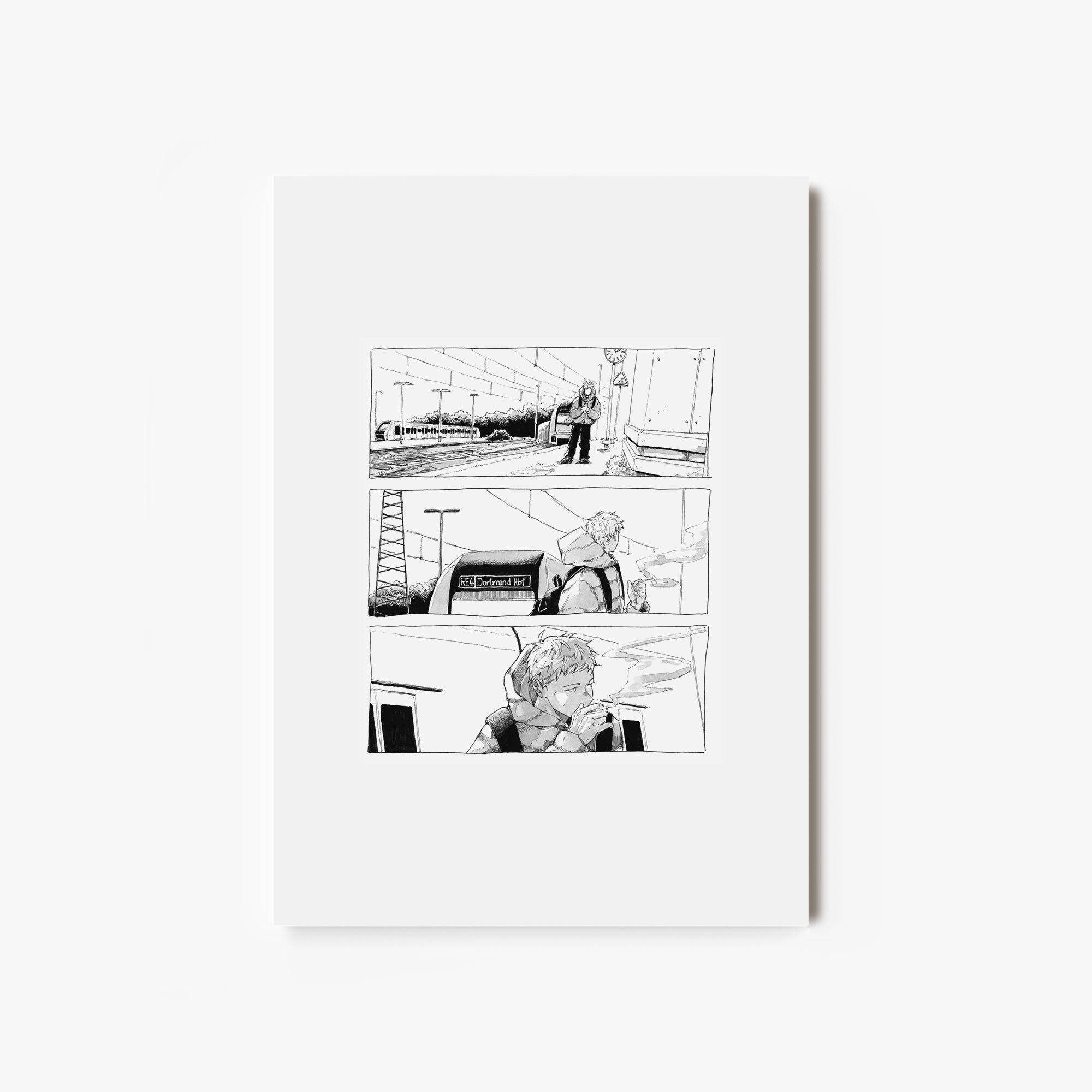 Fine Art Print "train station smoke"